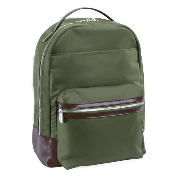Mckleinusa McKlein USA 18551 15 in. Parker Nylon Dual Compartment Laptop Backpack; Green 18551
